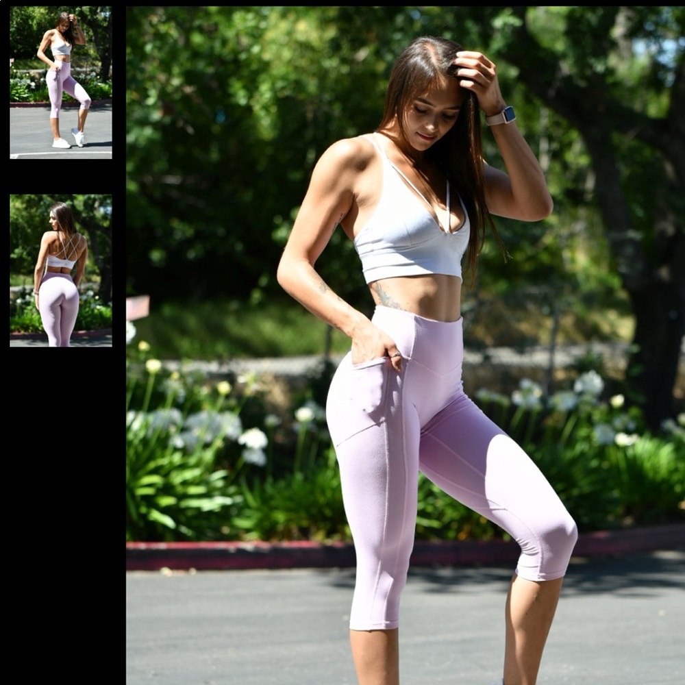 Til You Collapse Heart Booty Shaping Capri Legging